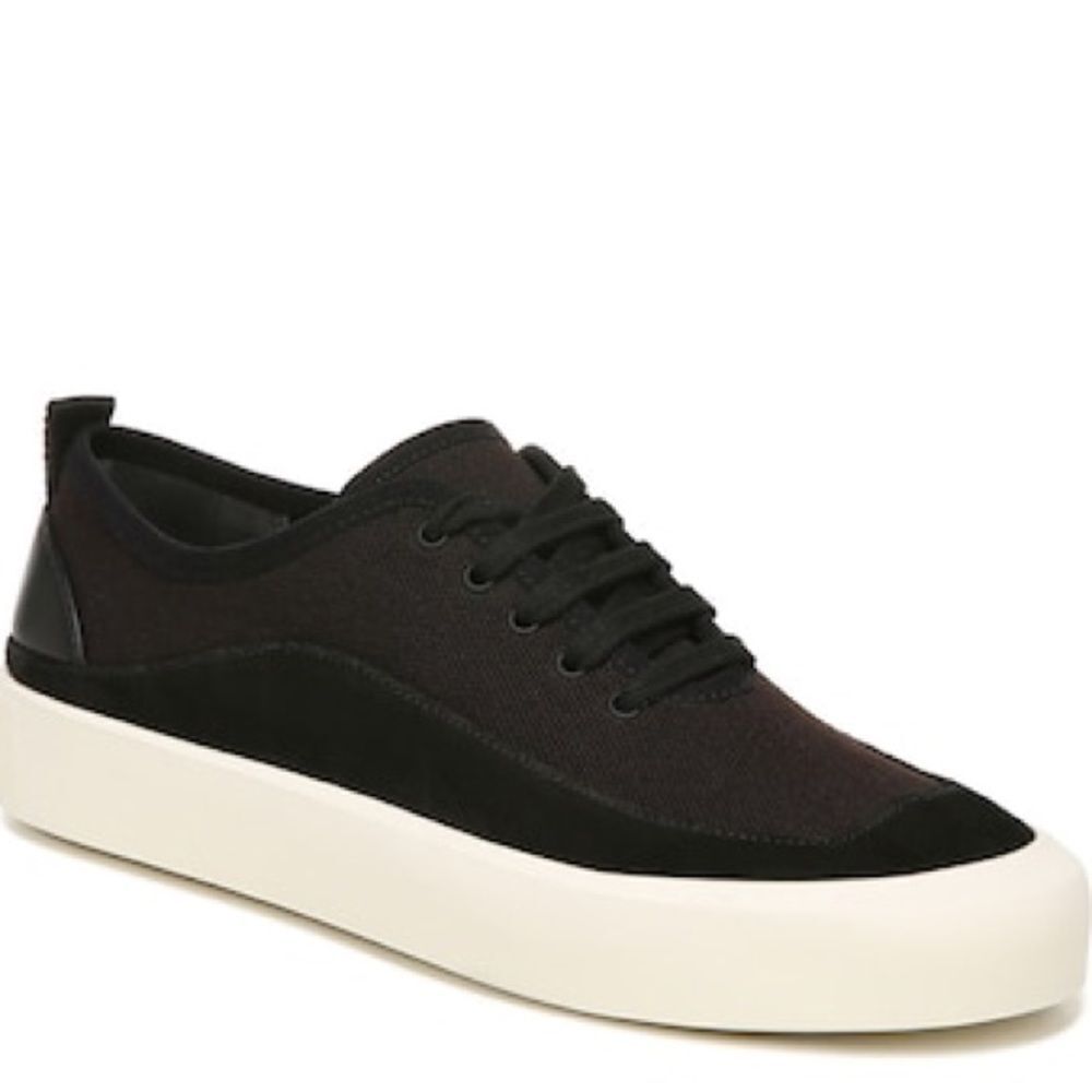 VINCE GRADY SNEAKER black canvas- like new!